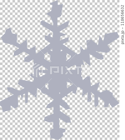 白い雪の結晶 118656632