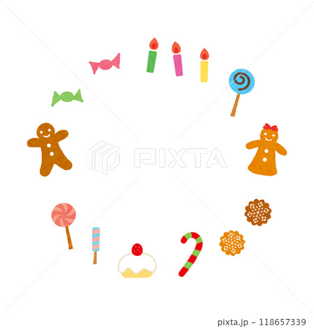 2024クリスマスイメージ素材1文字なし 118657339