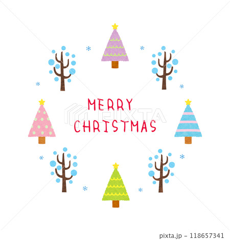 2024クリスマスイメージ素材2 118657341