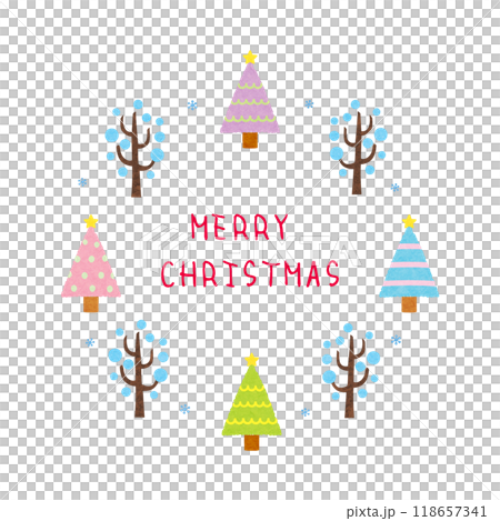 2024クリスマスイメージ素材2 118657341