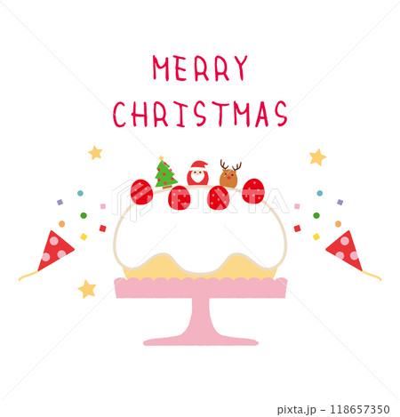 2024クリスマスイメージ素材4ベク 118657350
