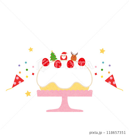 2024クリスマスイメージ素材4文字なし 118657351