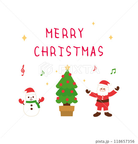 2024クリスマスイメージ素材6ベク 2024クリスマスイメージ素材6ベク 118657356