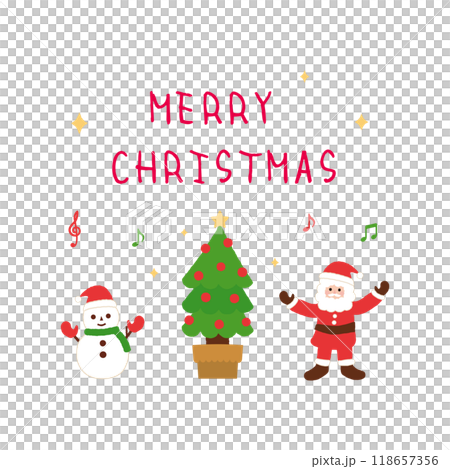 2024クリスマスイメージ素材6ベク 2024クリスマスイメージ素材6ベク 118657356