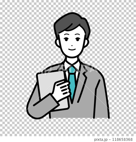 持有文件的商務人士的插圖 持有文件的商務人士的插圖 118658368