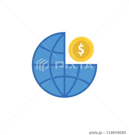 Money banking logo icon Money banking logo icon 118659089