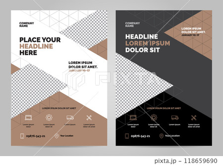 Brochure Layout template design 118659690