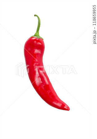 Pepper Chili isolated on white Pepper Chili isolated on white 118659955