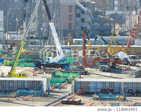 中央新幹線 神奈川県駅(仮称)工事現場 2023/12/6 118662491
