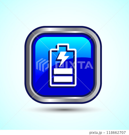 Power, Battery Icon Design Illustration, Icon For Web and mobile application 118662707