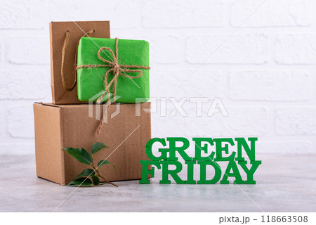 Green Friday eco friendly concept Green Friday eco friendly concept 118663508