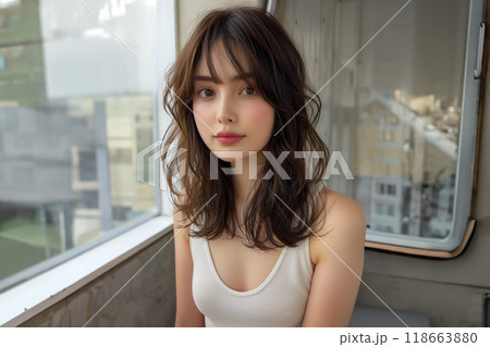 大人女子向け清楚系ミディアムヘア 118663880