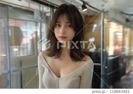 大人女子向け清楚系ミディアムヘア 大人女子向け清楚系ミディアムヘア 118663881