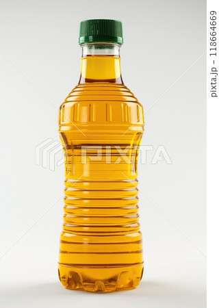 Bottle of cooking oil isolated on white background 118664669