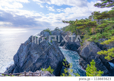 【海素材】碁石海岸の風景【岩手県】 【海素材】碁石海岸の風景【岩手県】 118665623