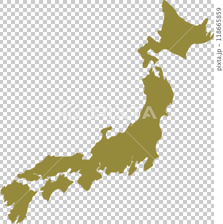Map of Japan  118665859