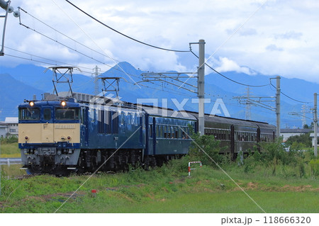 EF64-1031牽引の北アルプスを望む大糸線旧型客車で行く日帰り旅号_2024/9/22撮影 EF64-1031牽引の北アルプスを望む大糸線旧型客車で行く日帰り旅号_2024/9/22撮影 118666320