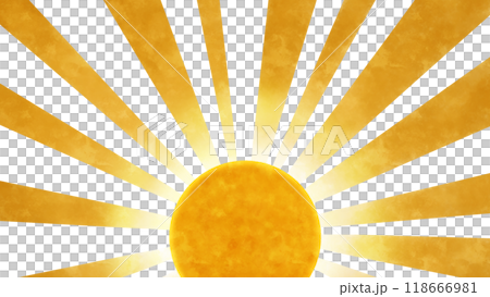 第一個日出新年賀卡材料 118666981