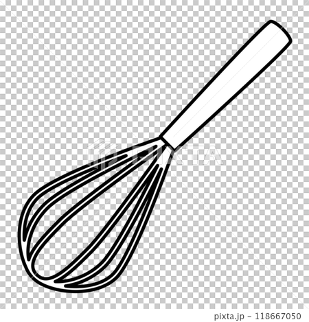 お菓子作り等調理に使用する泡たて器のイラスト 118667050
