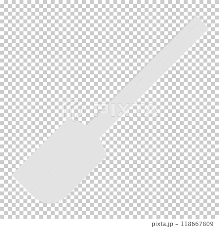 Illustration of a cooking utensil called a rubber spatula 118667809