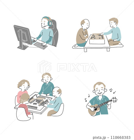 趣味を楽しむシニア6 趣味を楽しむシニア6 118668383