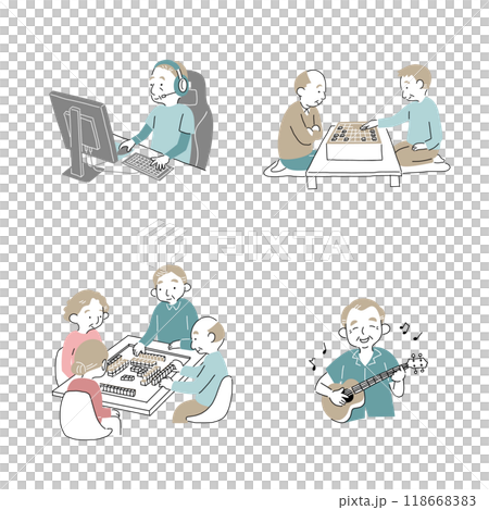 趣味を楽しむシニア6 趣味を楽しむシニア6 118668383