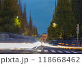 東京　神宮外苑の夜景 118668462