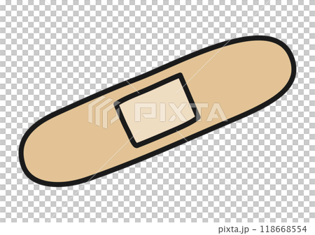 シンプルでかわいい絆創膏のベクターイラスト 118668554