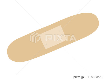 シンプルでかわいい絆創膏のベクターイラスト 118668555