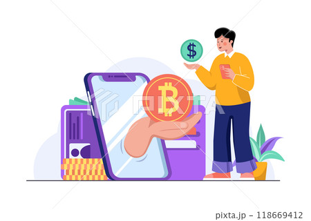 Cryptocurrency Exchange 118669412