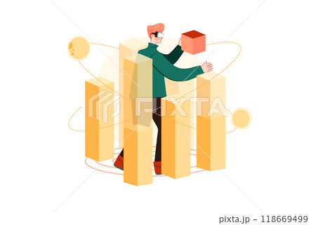 identity Security Illustration concept on a white background 118669499