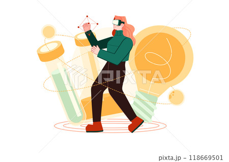 identity Security Illustration concept on a white background identity Security Illustration concept on a white background 118669501