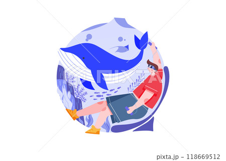 identity Security Illustration concept on a white background 118669512