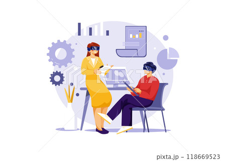 identity Security Illustration concept on a white background 118669523