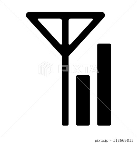 携帯電話の受信感度のアイコン 118669813