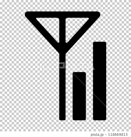 携帯電話の受信感度のアイコン 118669813