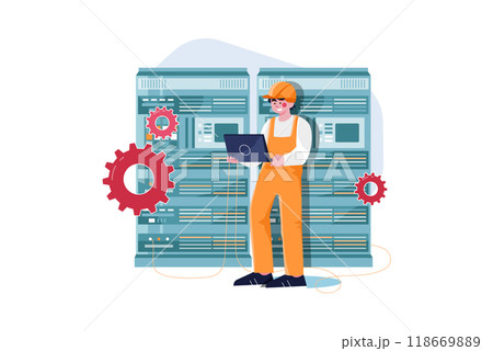 Authentication Security Illustration concept on a white background Authentication Security Illustration concept on a white background 118669889