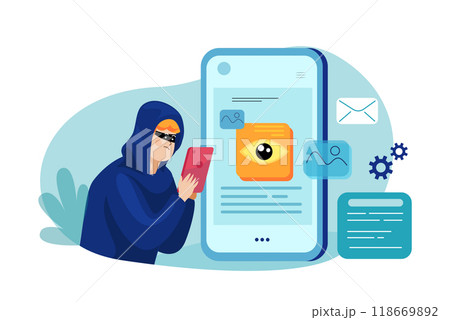 Authentication Security Illustration concept on a white background 118669892