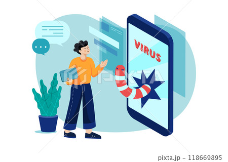 Authentication Security Illustration concept on a white background Authentication Security Illustration concept on a white background 118669895