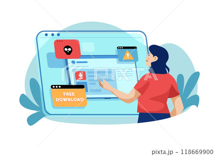 Authentication Security Illustration concept on a white background 118669900