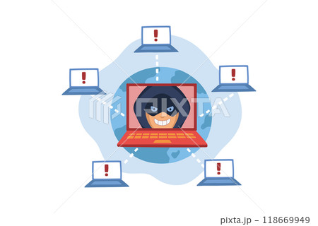 Internet Denial Of Service Attack 118669949