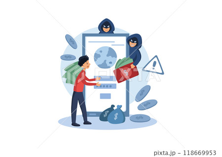 Internet Cyber Scammer Internet Cyber Scammer 118669953
