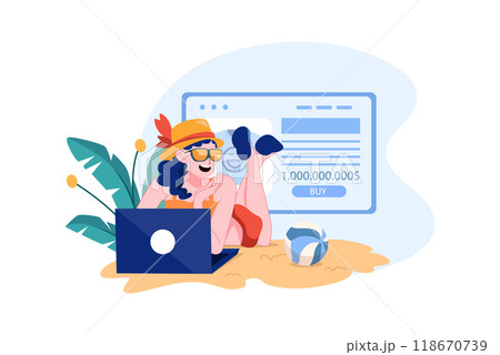 Authentication Security Illustration concept on a white background 118670739