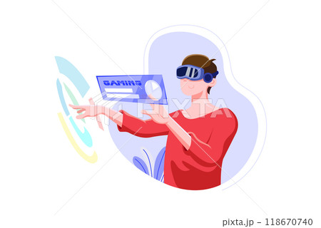 Authentication Security Illustration concept on a white background 118670740