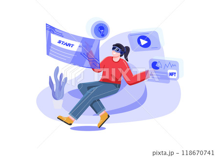 Authentication Security Illustration concept on a white background 118670741