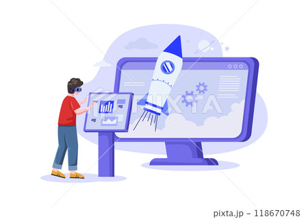 Authentication Security Illustration concept on a white background Authentication Security Illustration concept on a white background 118670748