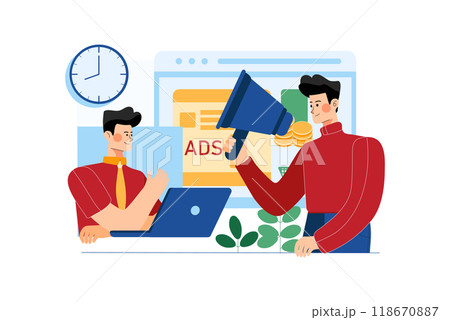 Marketing Team Doing Advertisement 118670887