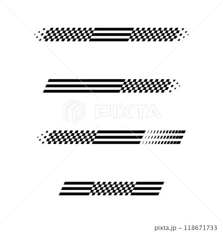 Linear checkered racing 118671733