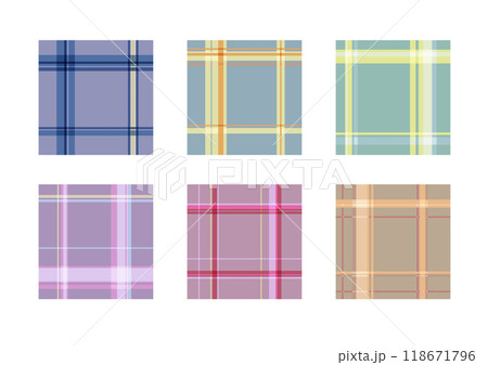 チェック柄 118671796
