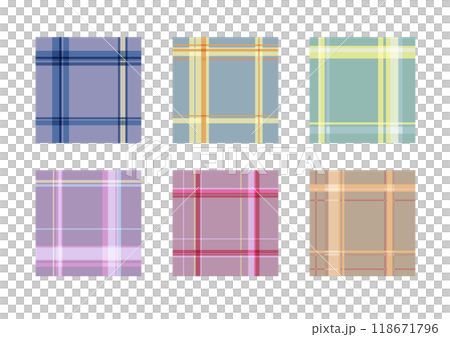 チェック柄 118671796